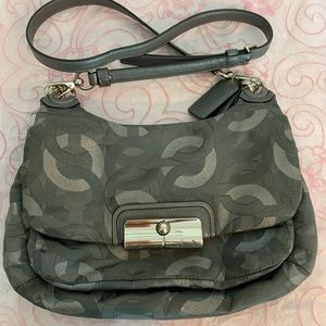 🛍👛 Coach Silver Metalic Mono shoulder bag